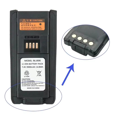 Battery BL1806 BL2505 2000mAh Battery PT580 PT580H PT580H Plus Rechargeable replacement walkie talkie