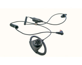 Earphone And Microphone PMLN7159 Compact and durable dual coil cord for private communication