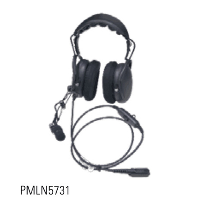 Earphone And Microphone PMLN5731 Dual over-ear headset with inline push-to-talk button