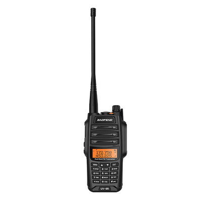 UV-9R UV Dual Band Waterproof and Dustproof Black Outdoor Walkie Talkie