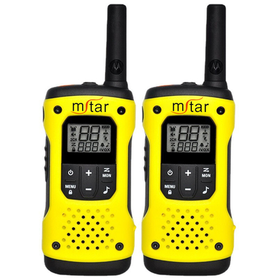 Motorola T92 Two Way Radio Handheld Yellow Terminal Style Walkie Talkie for Needs