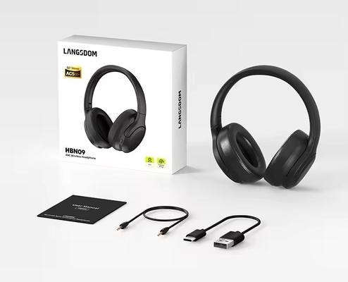 New Custom Noise Cancelling Wireless Headphone Stereo Foldable Headset Earphone Over-head Wireless Headphones for Indoor Outdoor