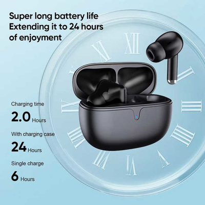 Wireless Air Earphone Accessories For Two Way Radio Digital Display and Battery Indicator Accessories For Two Way Radio with Wireless Delay Time of 51-60 ms