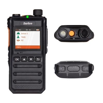 Inrico T640 POC Long Distance Two Way Radio High Power Two Way Radio IP54 Rating 2MP Front Camera for Customer Requirements