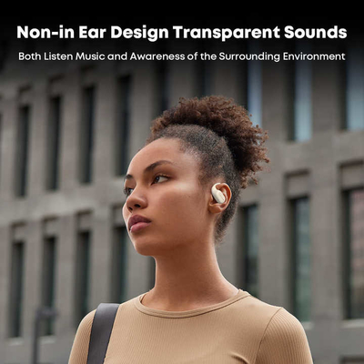 Mini TWS Accessories For Two Way Radio Bluetooth v5.4 Bone Conduction Headphones for Enhanced Audio Experience