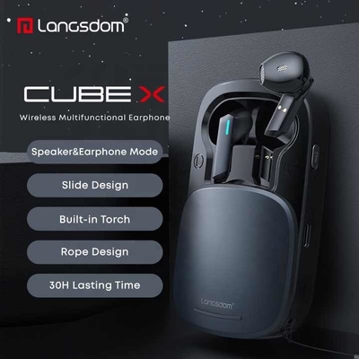 Langsdom Bluetooth Speaker Accessories For Two Way Radio Wireless Delay Time of 41-50 ms Waterproof Earphones Bluetooth with JL Chipset
