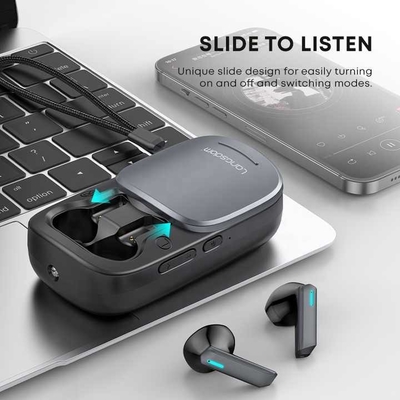Langsdom Bluetooth Speaker Accessories For Two Way Radio Private Mold Accessories For Two Way Radio with Estimated Battery Life of 5-10 Hours and 600mAh Battery Capacity