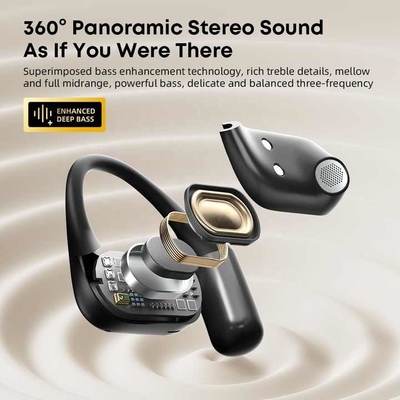 Earphone And Microphone Bluetooth V5.4 Standard Earphone And Microphone Open-ear Form Factor For Mp3 / Cellphone / PC Compatibility