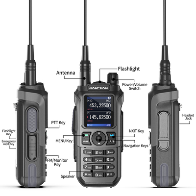 135*60*33mm Size Exclude Antenna Baofeng Walkie Talkie Long Range with 2600 mAh Battery Capacity