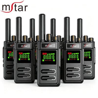 MSTAR DG-798 Professional Walkie Talkie with 5000km Range Wireless Transmitter and One Key Frequency VOX Flashlight FM